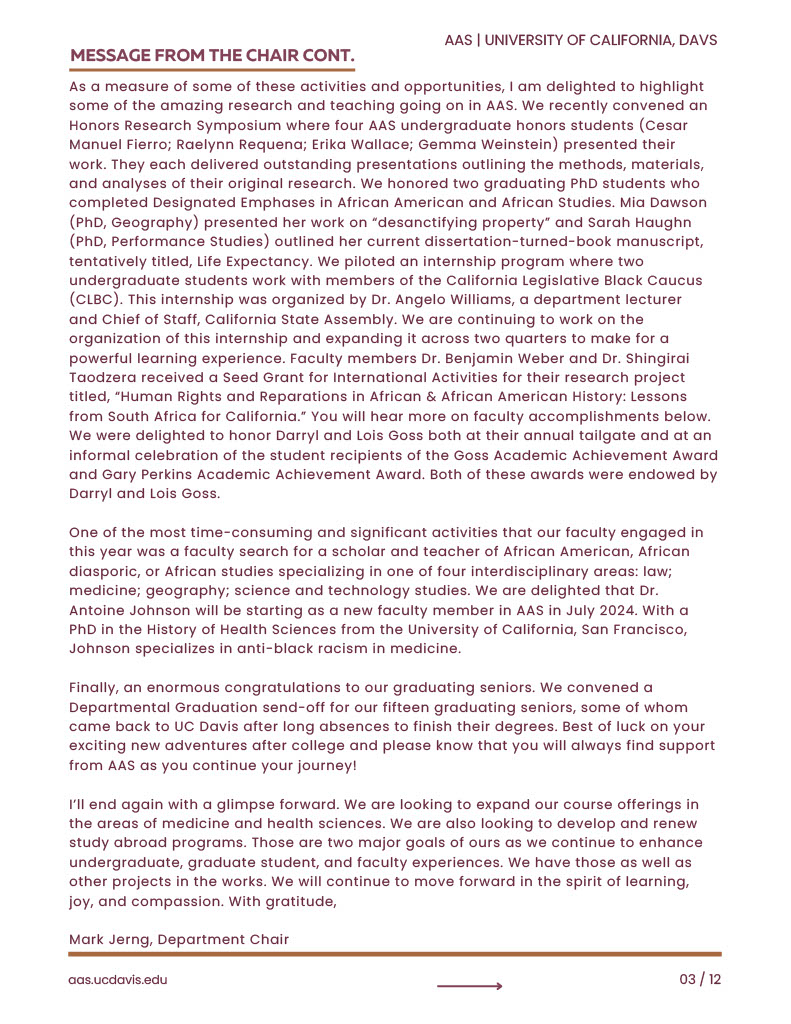 Page with only words