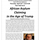 African Asylum Claiming in the Age of Trump